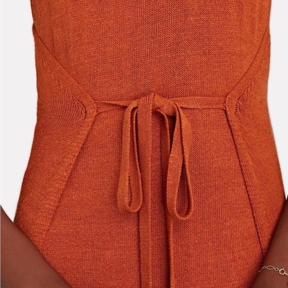 Cult Gaia Terracotta Halter Midi Dress - Picture 3 of 3